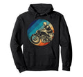 Motorcycle Biker Hoodie - Minimalist Print for Adults - T-Shirt, Sweatshirt, Hoodie