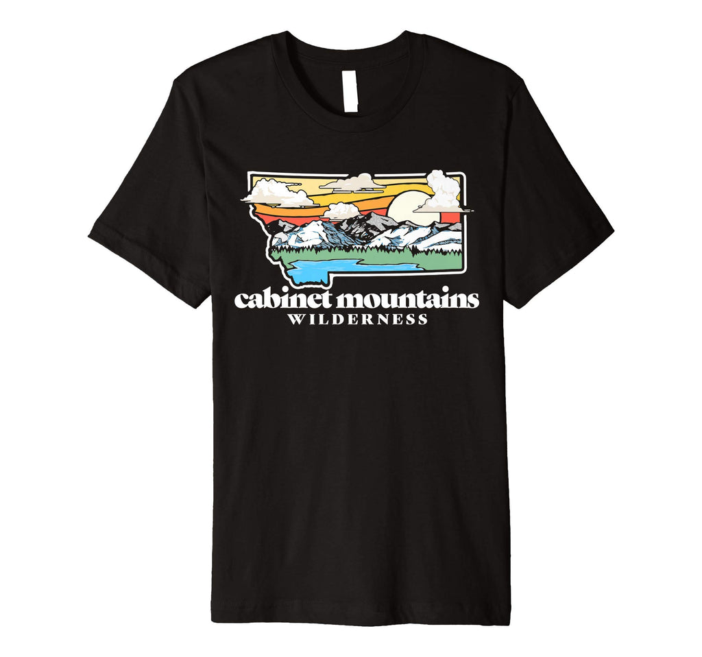 Cabinet Mountains Wilderness Montana T-Shirt - Graphic Print Unisex - T-Shirt, Sweatshirt, Hoodie