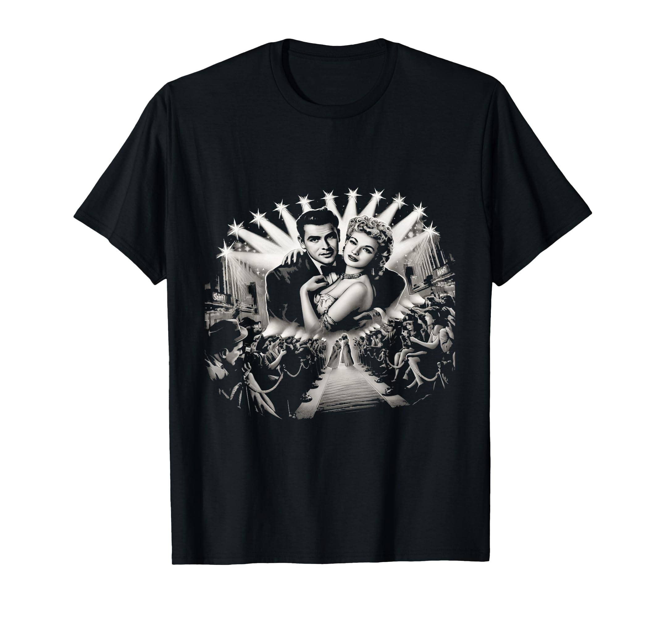 Black And White Glamour Hollywood T-Shirt - Novelty Apparel Unisex - T-Shirt, Sweatshirt, Hoodie