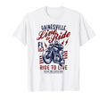 Gainesville Florida Motorcycle Skull T-Shirt - Novelty Apparel for Adults - T-Shirt, Sweatshirt, Hoodie