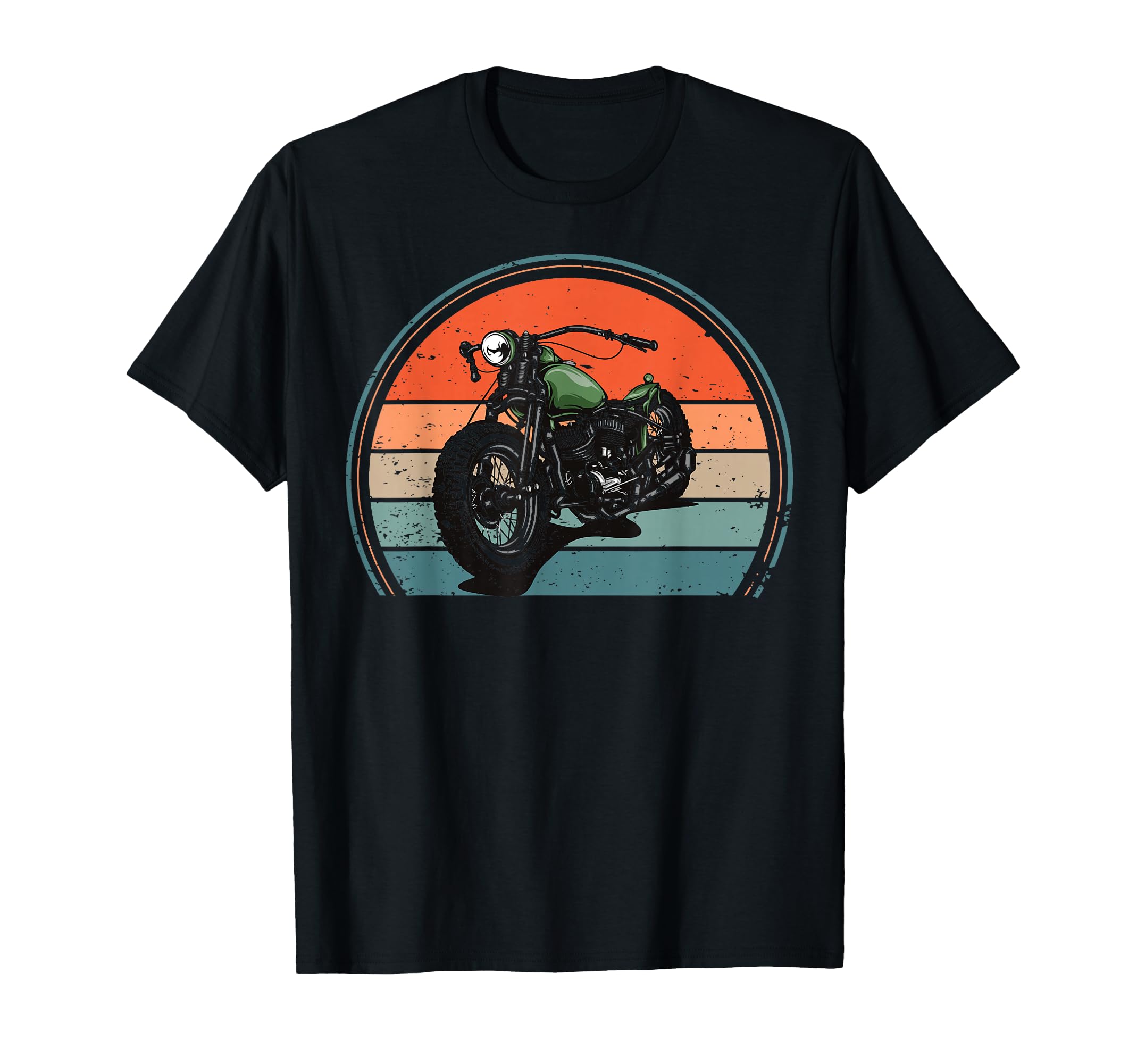 Motorcycling Biker Sunset T-Shirt - Fun Novelty Design for Adults - T-Shirt, Sweatshirt, Hoodie