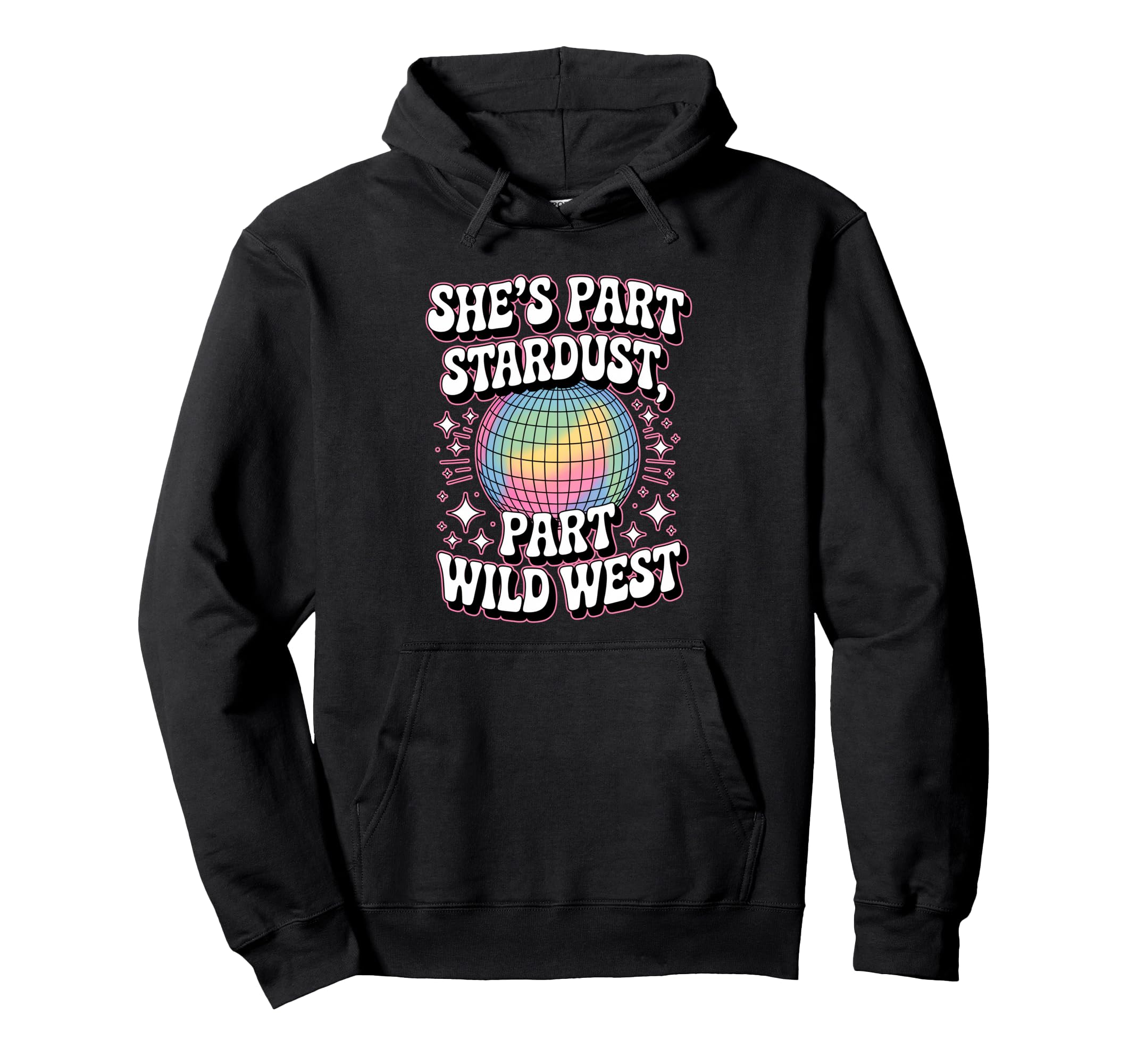 Stardust Wild West Disco Western Feminine Hoodie - Custom Art Print Unisex - T-Shirt, Sweatshirt, Hoodie