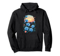 Blue Rose Garden Sunset Serenity Hoodie - Casual Everyday Wear Men Women - T-Shirt, Sweatshirt, Hoodie