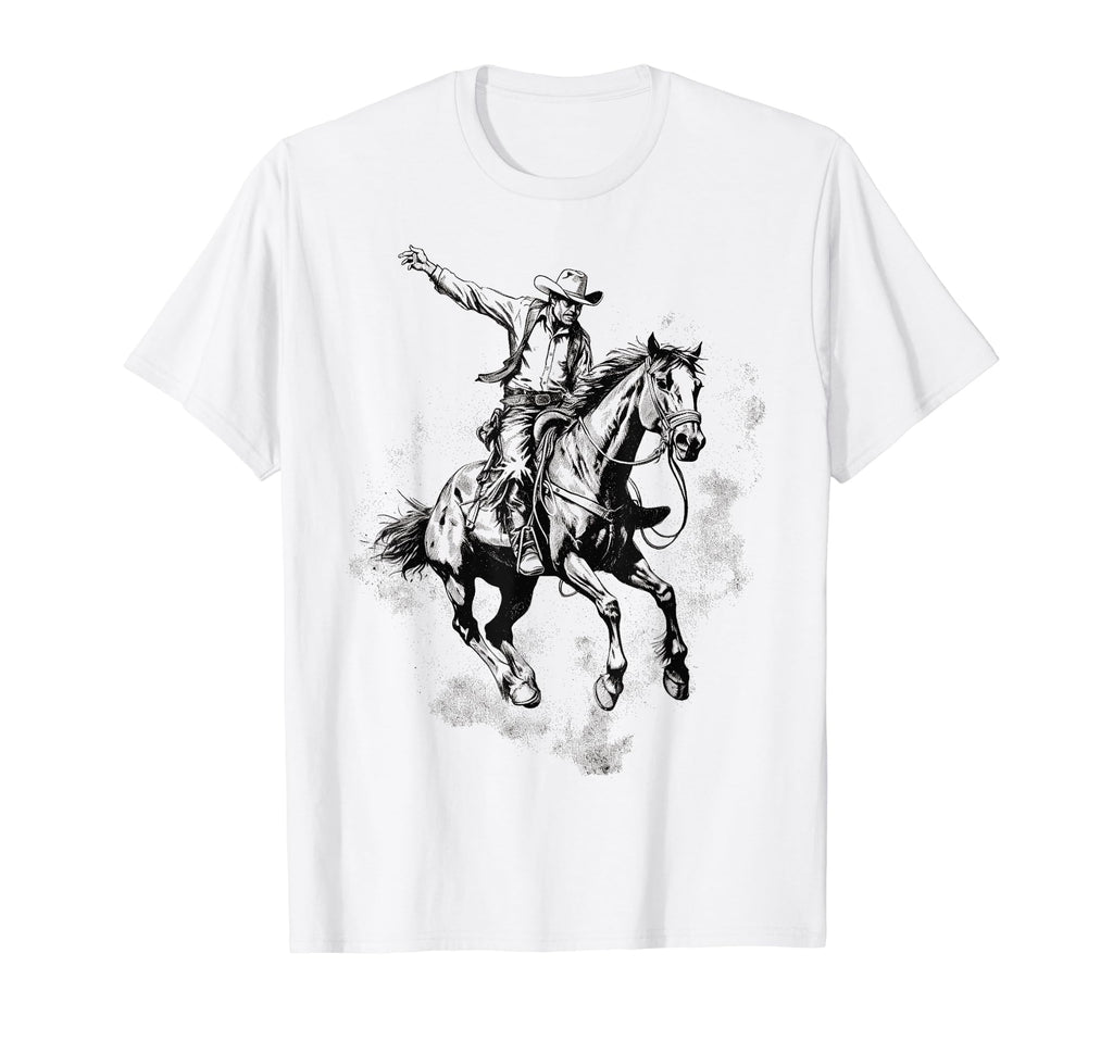 Cowboy Rodeo Horse Riding Usa Cowboy T-Shirt - Streetwear Style Unisex - T-Shirt, Sweatshirt, Hoodie