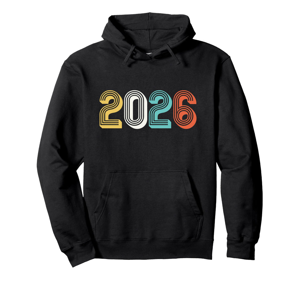 2026 New Year Vibes Typography Hoodie - Aesthetic Graphic for Adults - T-Shirt, Sweatshirt, Hoodie