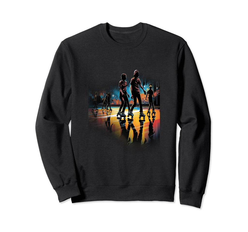 Roller Skating Rink Roller Skates Sweatshirt - Streetwear Style Men Women - T-Shirt, Sweatshirt, Hoodie