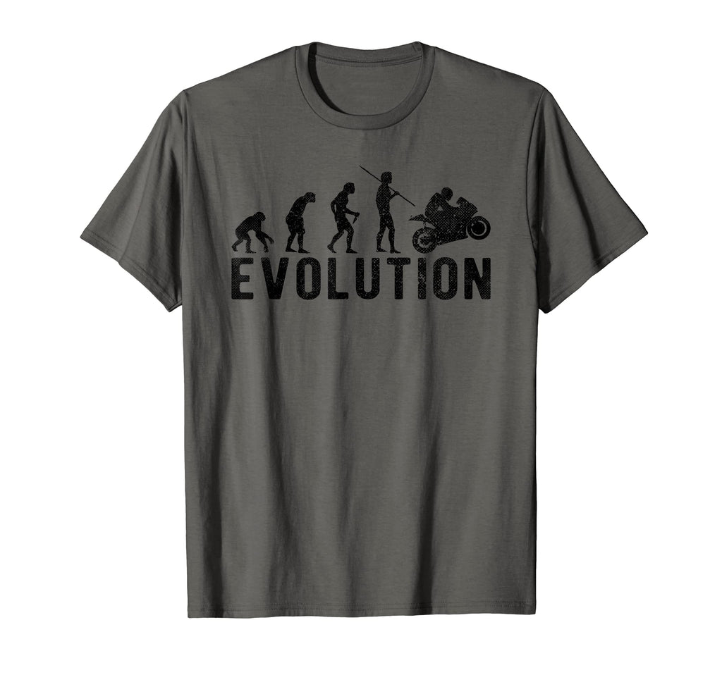 Racer Motorcycle Moto Evolution Funny T-Shirt - Minimalist Print Men Women - T-Shirt, Sweatshirt, Hoodie
