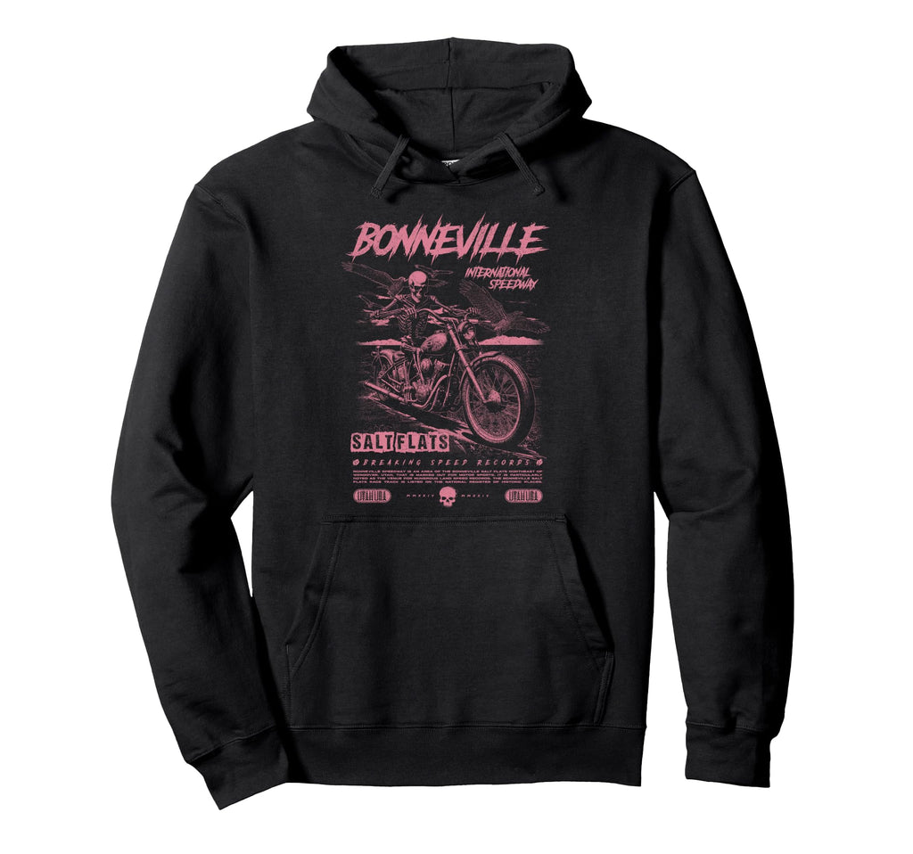 Bonneville Salt Flats Motorcycle Hoodie - Streetwear Style for Adults - T-Shirt, Sweatshirt, Hoodie