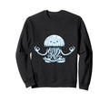 Meditation Jellyfish Yoga Pose Sweatshirt - Streetwear Style for Adults - T-Shirt, Sweatshirt, Hoodie