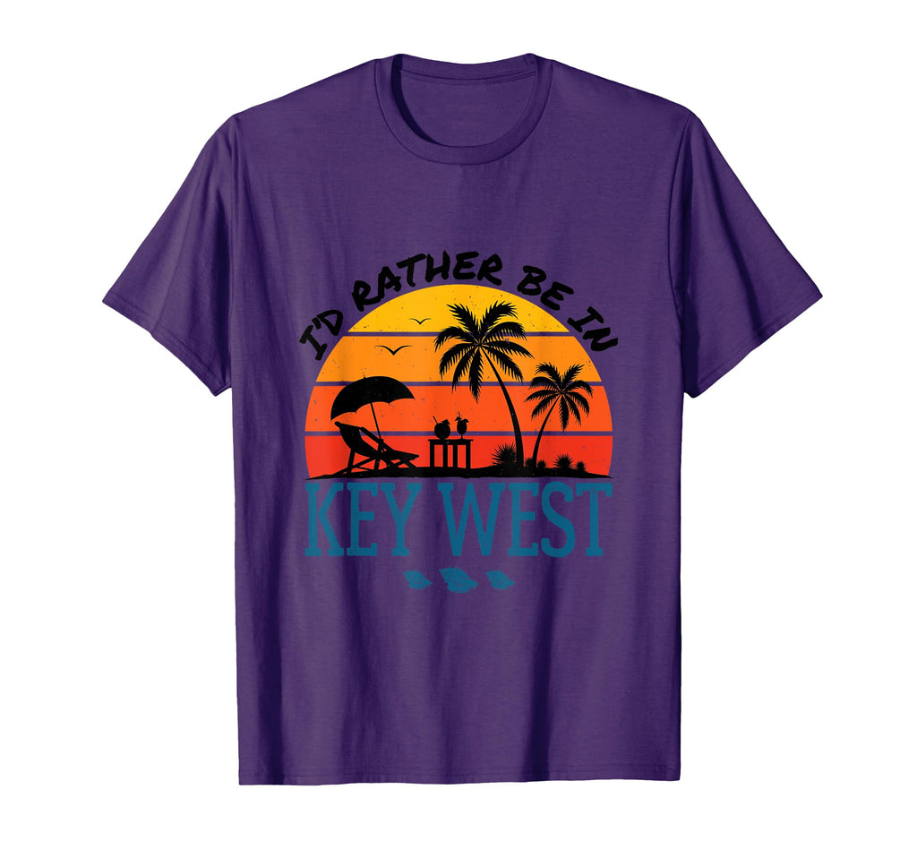 Id Rather Be Key West Florida Keys T-Shirt - Novelty Apparel Men Women - T-Shirt, Sweatshirt, Hoodie