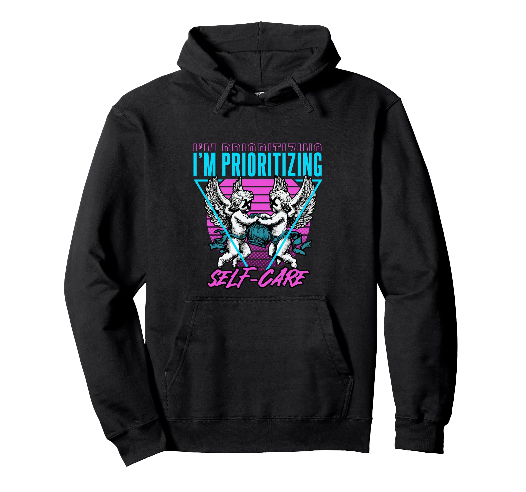 Im Prioritizing Self Care Positive Mindset Hoodie - Novelty Apparel Unisex - T-Shirt, Sweatshirt, Hoodie