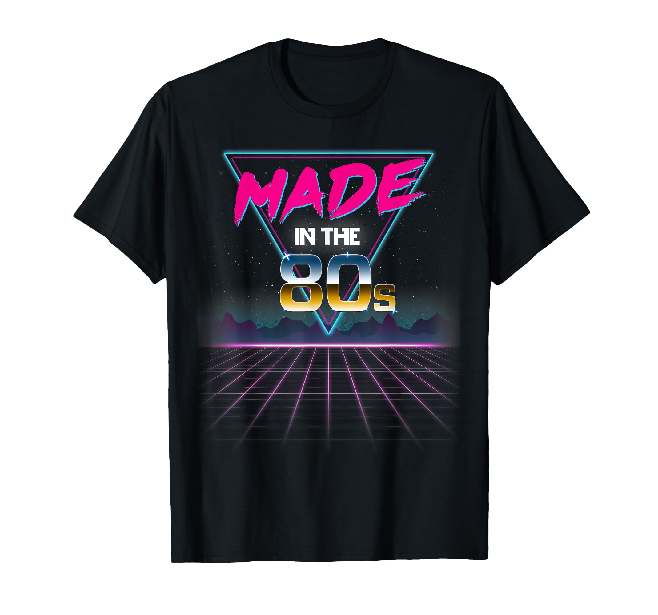 Made 80S 80S Grid T-Shirt - Graphic Print Unisex - T-Shirt, Sweatshirt, Hoodie