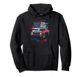 American Flag Patriotic Muscle Car 1969 Nova Hoodie - Graphic Print Unisex - T-Shirt, Sweatshirt, Hoodie