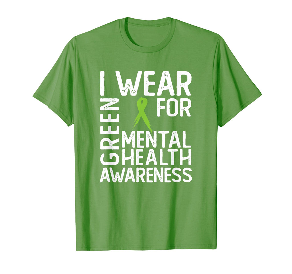 I Wear Green Mental Health Awareness T-Shirt - Casual Everyday Wear Unisex - T-Shirt, Sweatshirt, Hoodie