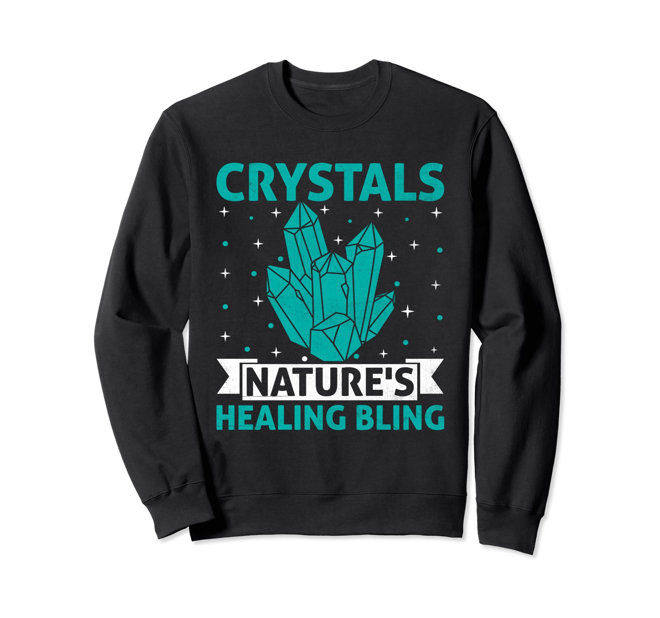 Spiritual Crystal Stones Healing Sweatshirt - Aesthetic Graphic Unisex - T-Shirt, Sweatshirt, Hoodie