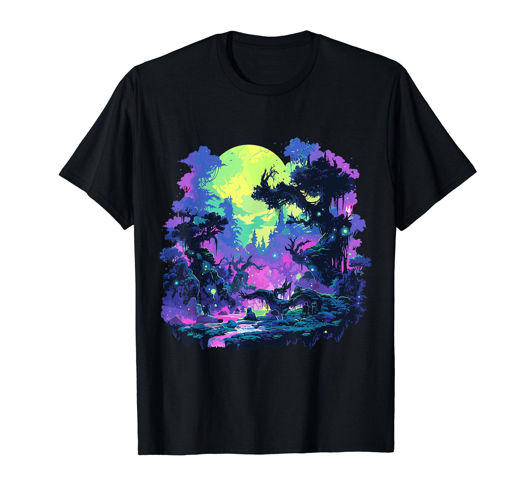 Neon Druids Conclave 80S T-Shirt - Trendy Graphic for Adults - T-Shirt, Sweatshirt, Hoodie