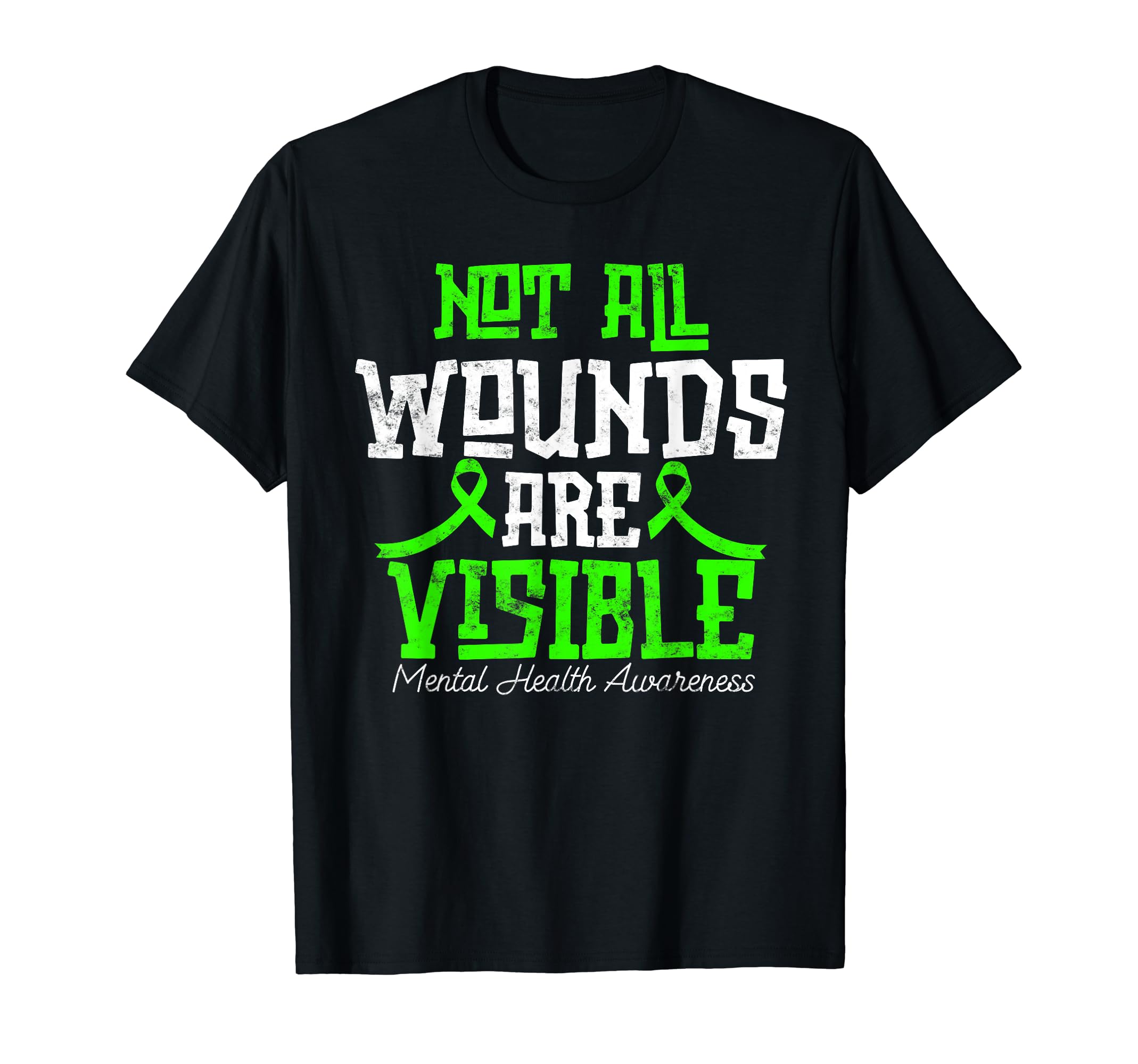 Not All Wounds Are Visible Awareness T-Shirt - Trendy Graphic Unisex - T-Shirt, Sweatshirt, Hoodie