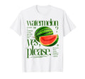 Watermelon Yes Please Fruit Typography T-Shirt - Streetwear Style Unisex - T-Shirt, Sweatshirt, Hoodie