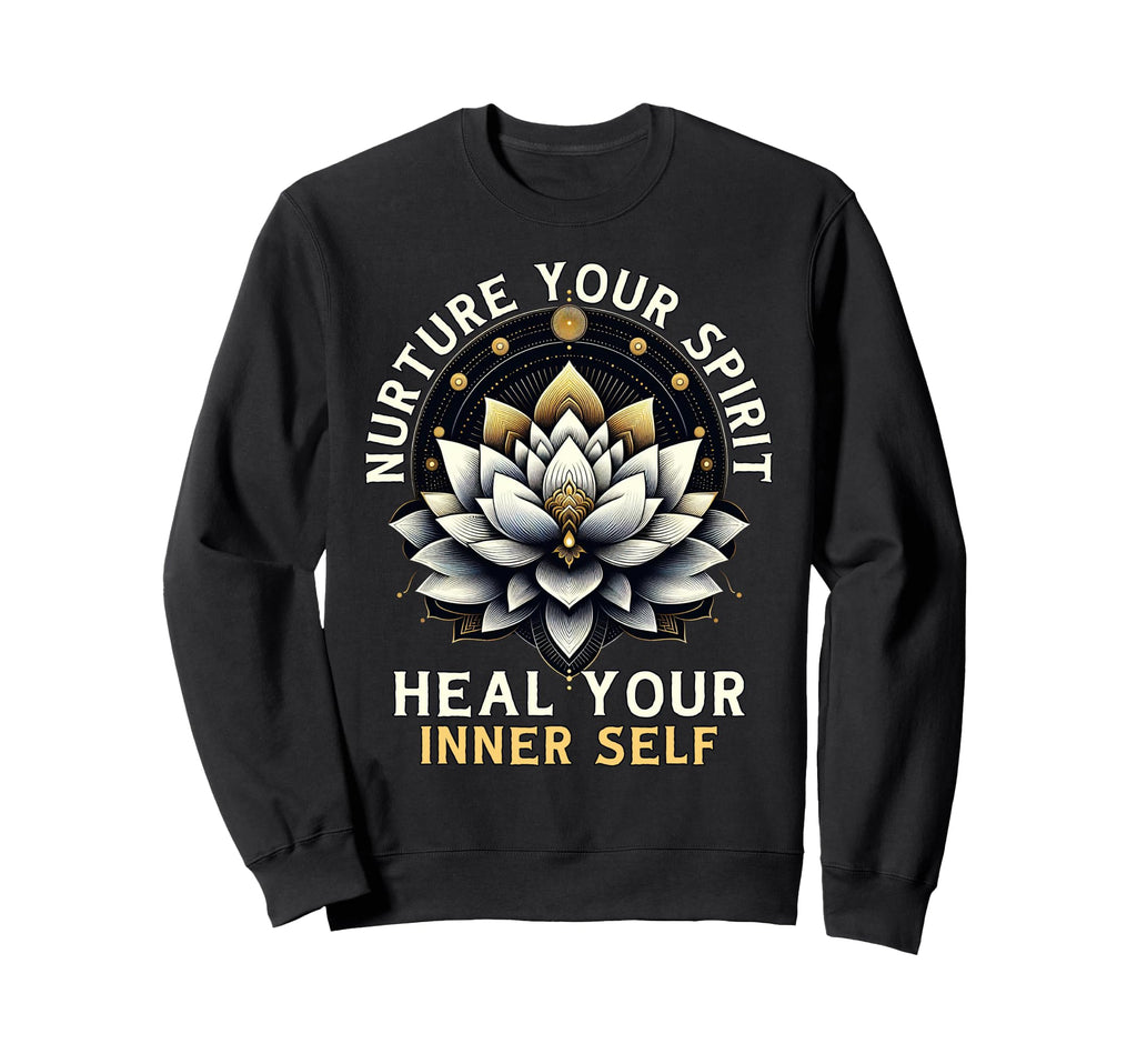 Inner Self Healing Lotus Flower Sweatshirt - Trendy Graphic Unisex - T-Shirt, Sweatshirt, Hoodie