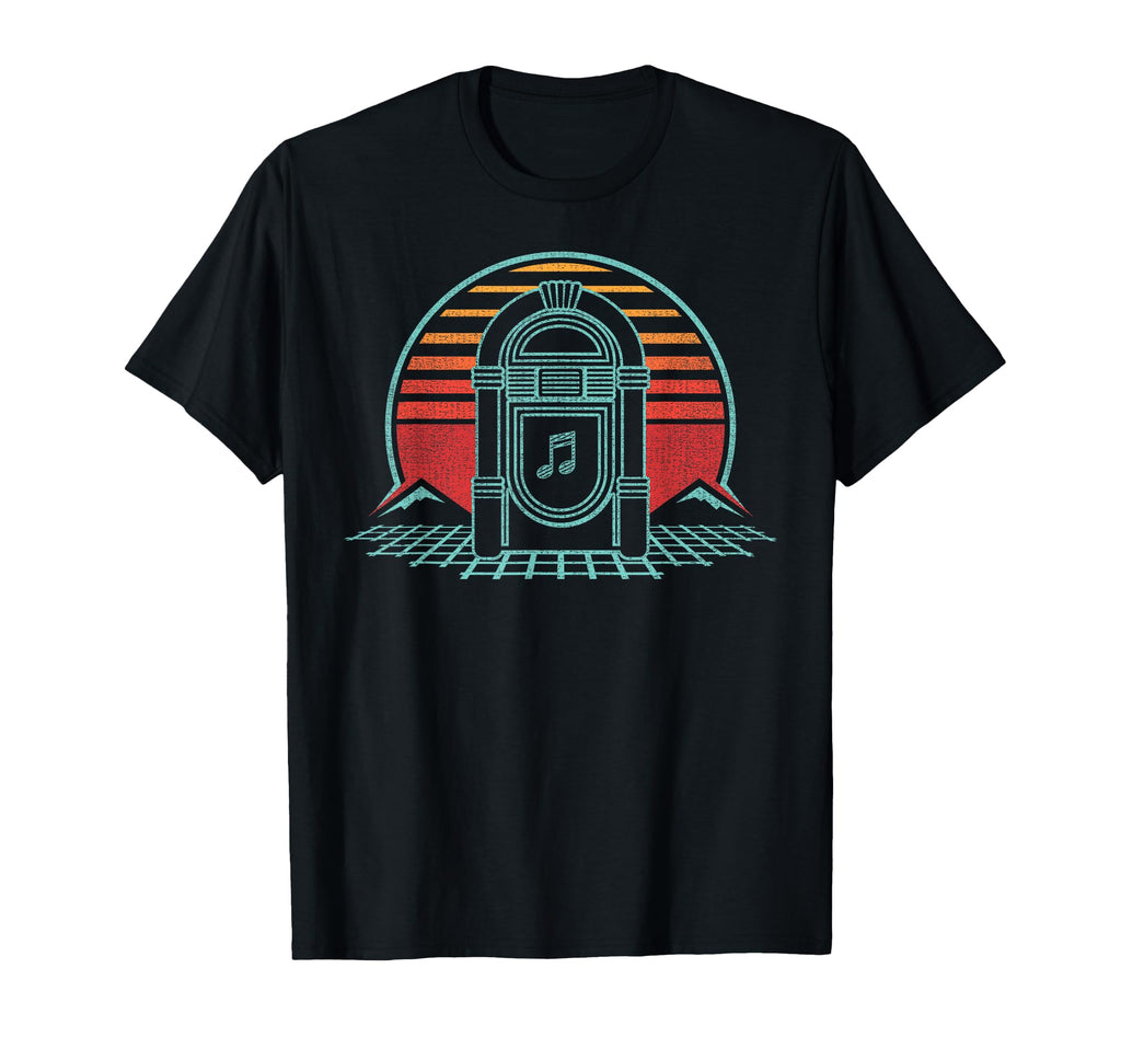 Jukebox 80S Karaoke Gift T-Shirt - Minimalist Print Men Women - T-Shirt, Sweatshirt, Hoodie