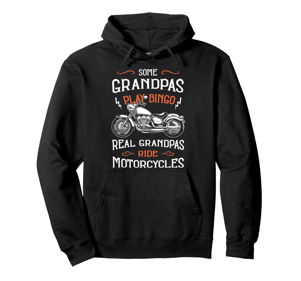 Grandpas Ride Motorcycles Biker Hoodie - Aesthetic Graphic for Adults - T-Shirt, Sweatshirt, Hoodie