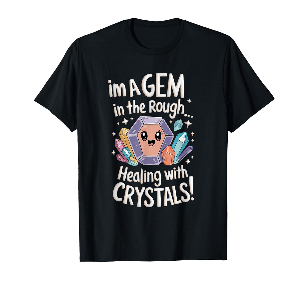 Healing Stone Crystals Energy T-Shirt - Novelty Apparel Men Women - T-Shirt, Sweatshirt, Hoodie