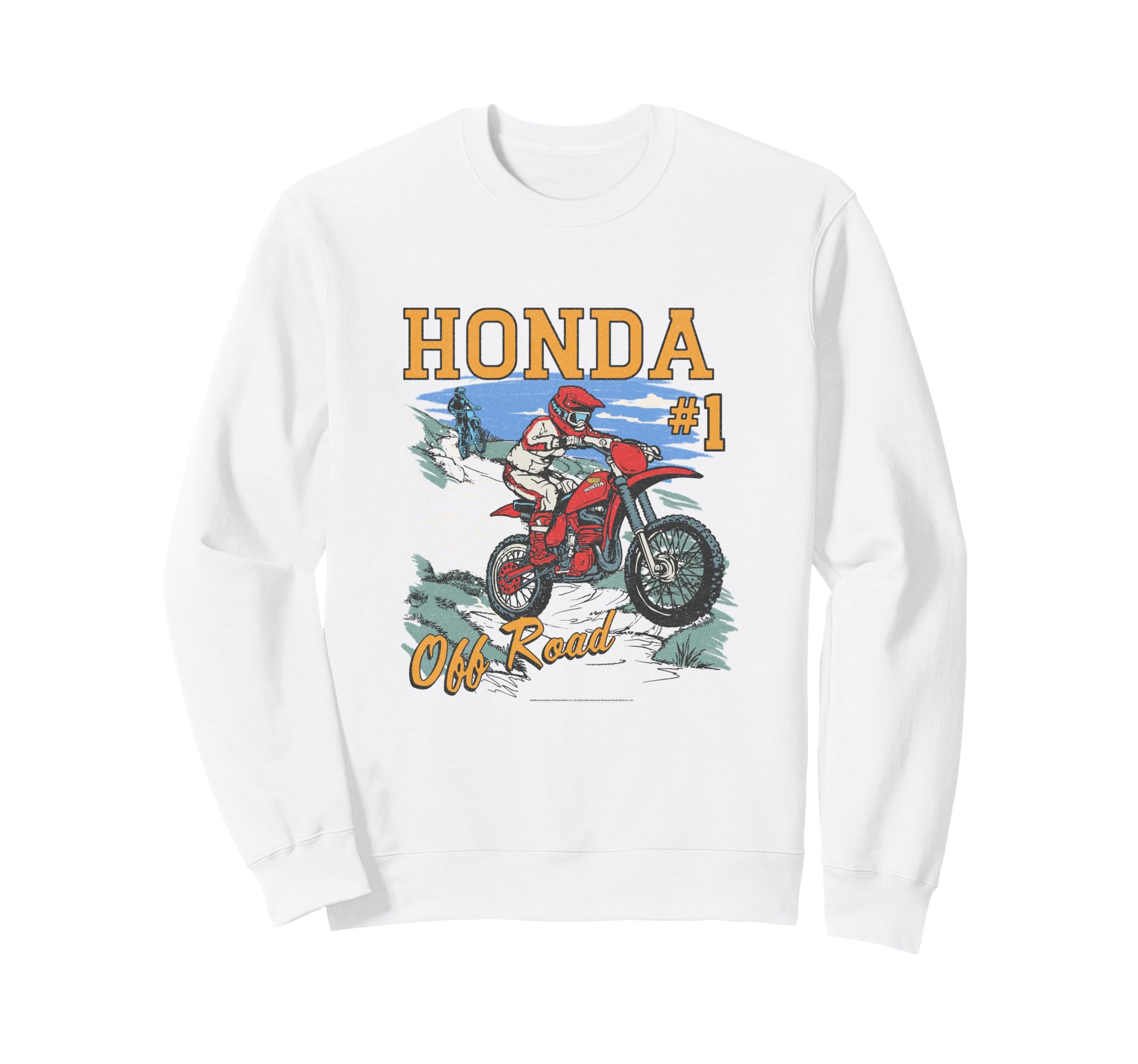 Honda Off Road Motorcycle Racing Sweatshirt - Custom Art Print Men Women - T-Shirt, Sweatshirt, Hoodie
