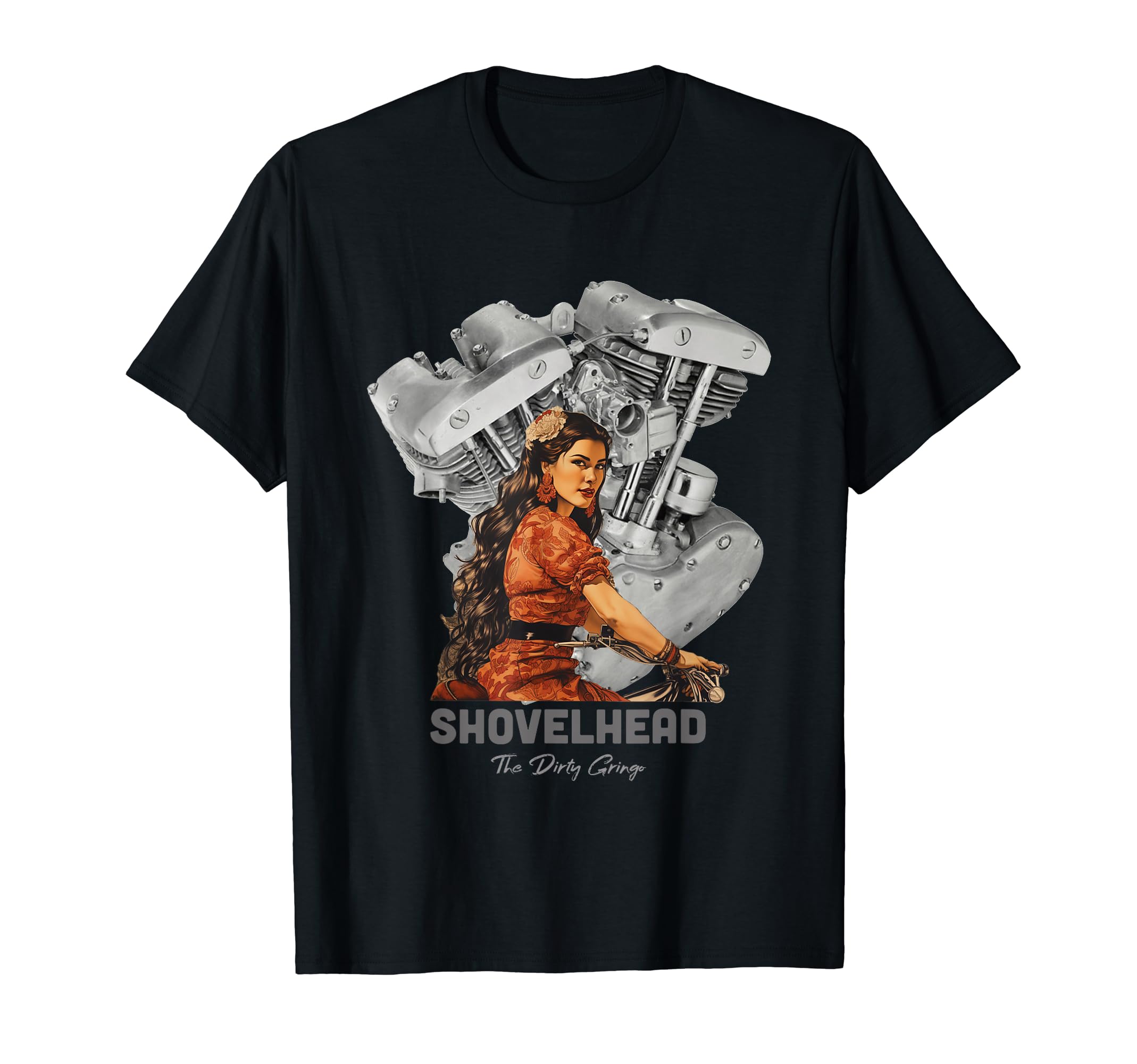 Hd Motorcycle Vtwin Shovelhead Engine T-Shirt - Trendy Graphic Unisex - T-Shirt, Sweatshirt, Hoodie