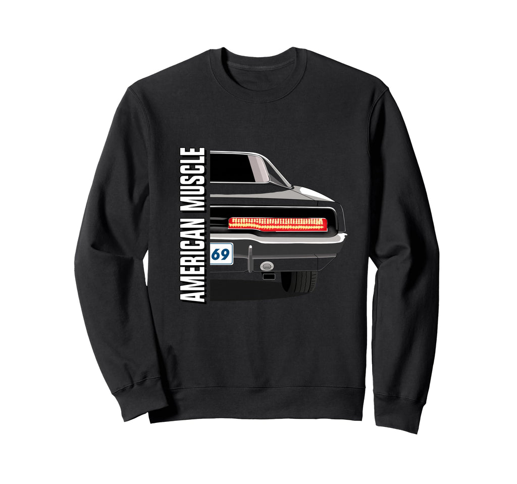 69 Charger Old School American Sweatshirt - Novelty Apparel for Adults - T-Shirt, Sweatshirt, Hoodie