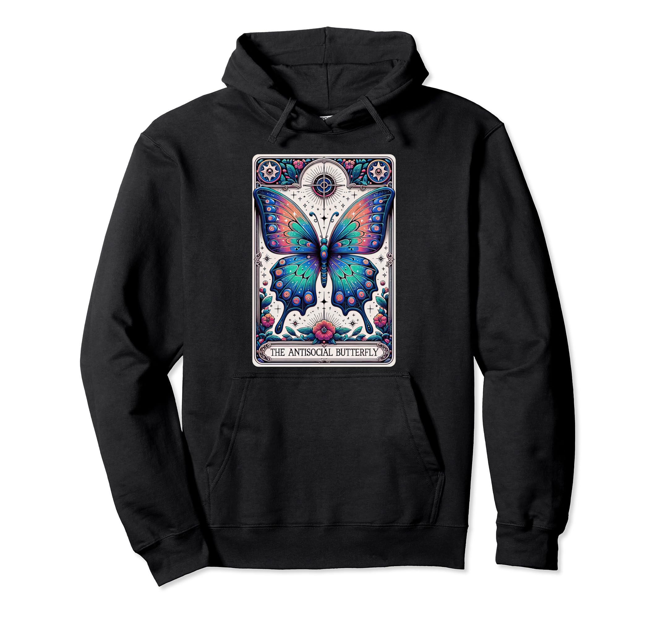 Funny Antisocial Butterfly Introvert Hoodie - Streetwear Style Men Women - T-Shirt, Sweatshirt, Hoodie
