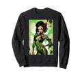 Zombie Pin Up Tattoos Halloween Sweatshirt - Novelty Apparel Men Women - T-Shirt, Sweatshirt, Hoodie