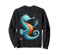 Meditation Seahorse Yoga Pose Sweatshirt - Casual Everyday Wear for Adults - T-Shirt, Sweatshirt, Hoodie