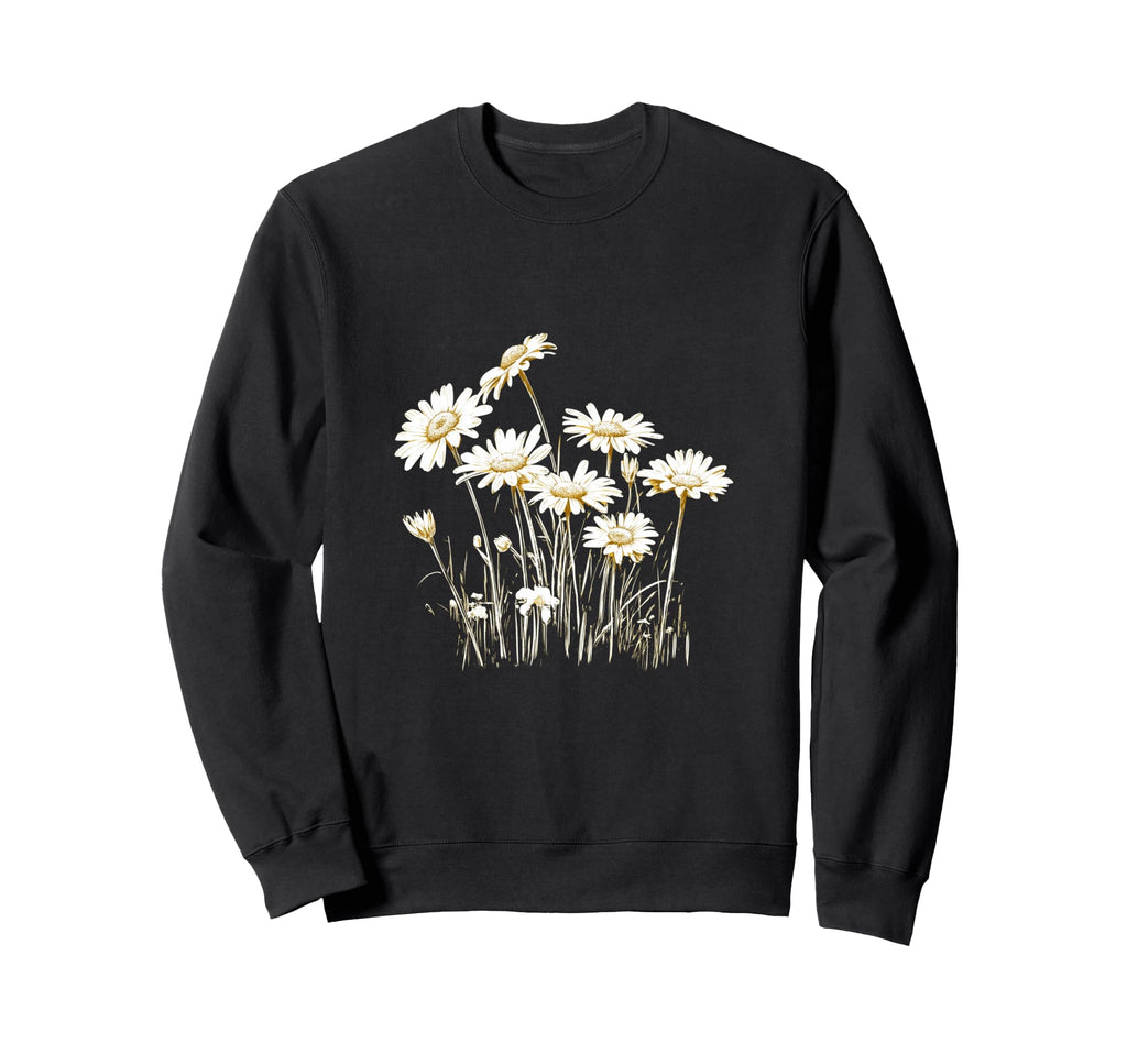 Daisy Flowers Wildflower Sweatshirt - Streetwear Style for Adults - T-Shirt, Sweatshirt, Hoodie