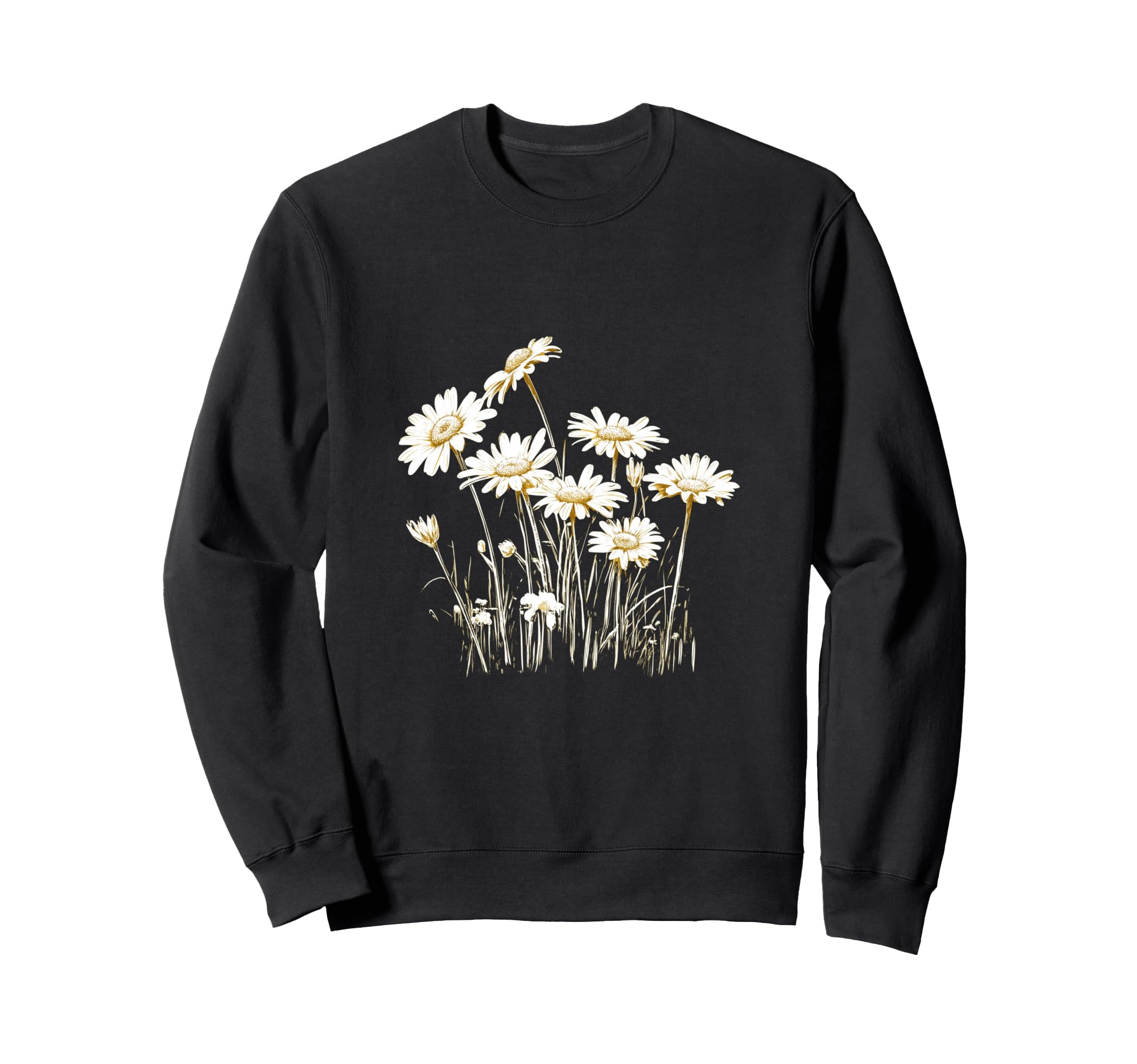 Daisy Flowers Wildflower Sweatshirt - Streetwear Style for Adults - T-Shirt, Sweatshirt, Hoodie