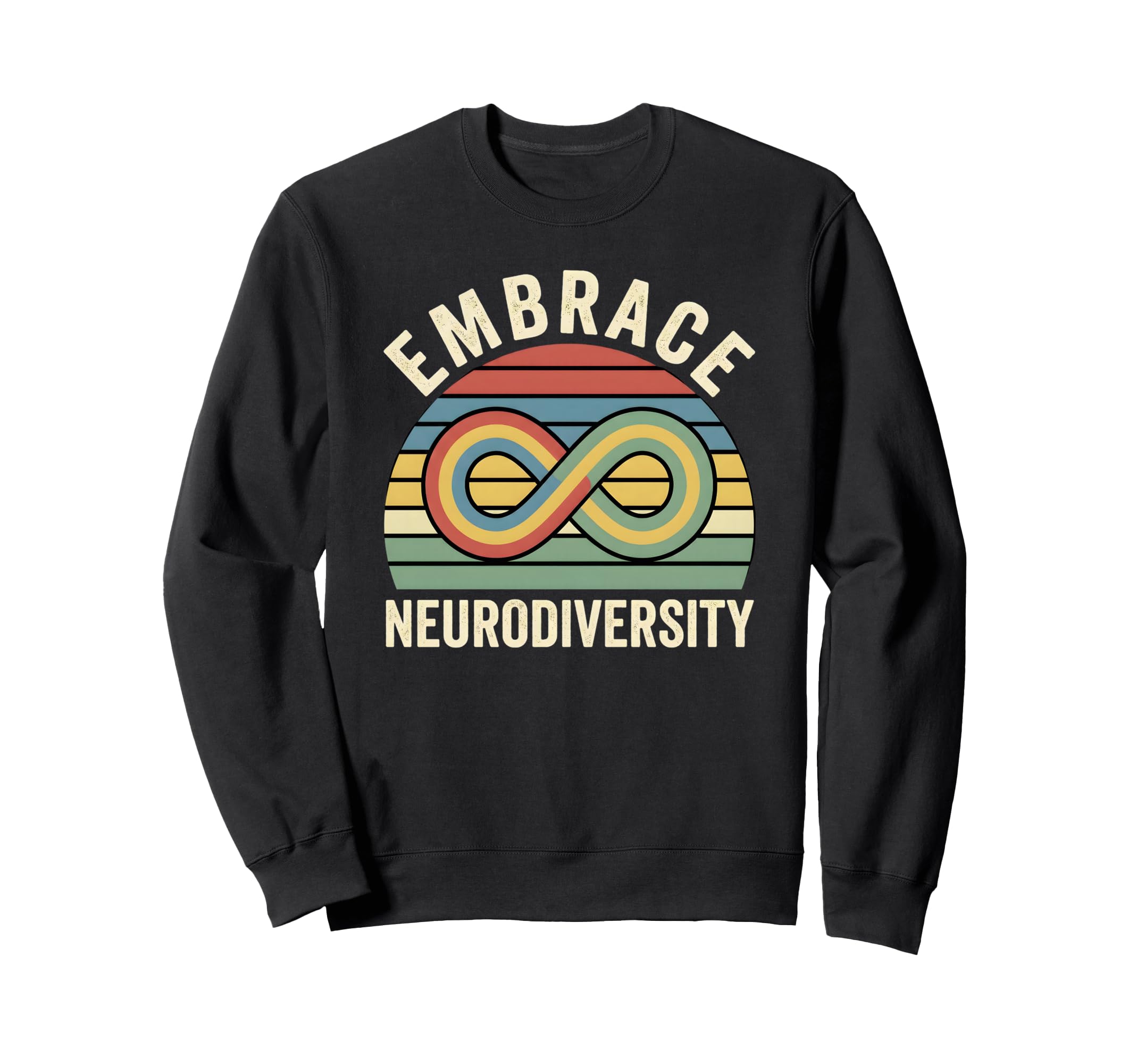 Embrace Neurodiversity Sunset Sweatshirt - Trendy Graphic for Adults - T-Shirt, Sweatshirt, Hoodie