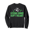 Strong Mind Soft Heart Depression Sweatshirt - Minimalist Print for Adults - T-Shirt, Sweatshirt, Hoodie