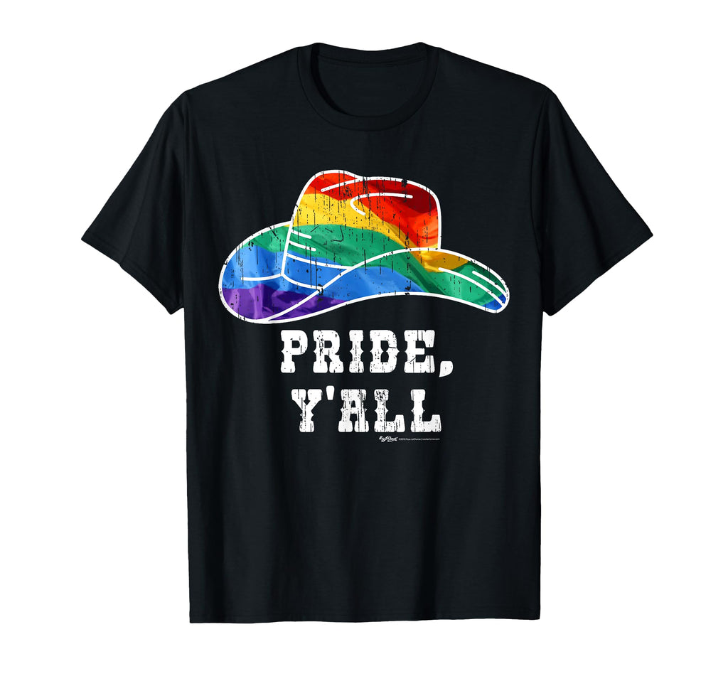 Pride Yall Gay Pride Lgbt Rainbow T-Shirt - Aesthetic Graphic for Adults - T-Shirt, Sweatshirt, Hoodie