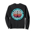 Illustrated Brain Pills And Stars Sweatshirt - Unique Graphic Men Women - T-Shirt, Sweatshirt, Hoodie