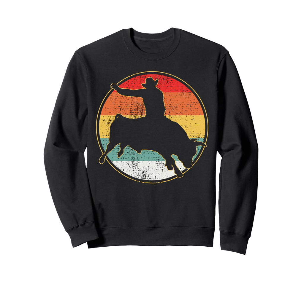 Bull Riding Cowboy Western Sweatshirt - Custom Art Print for Adults - T-Shirt, Sweatshirt, Hoodie