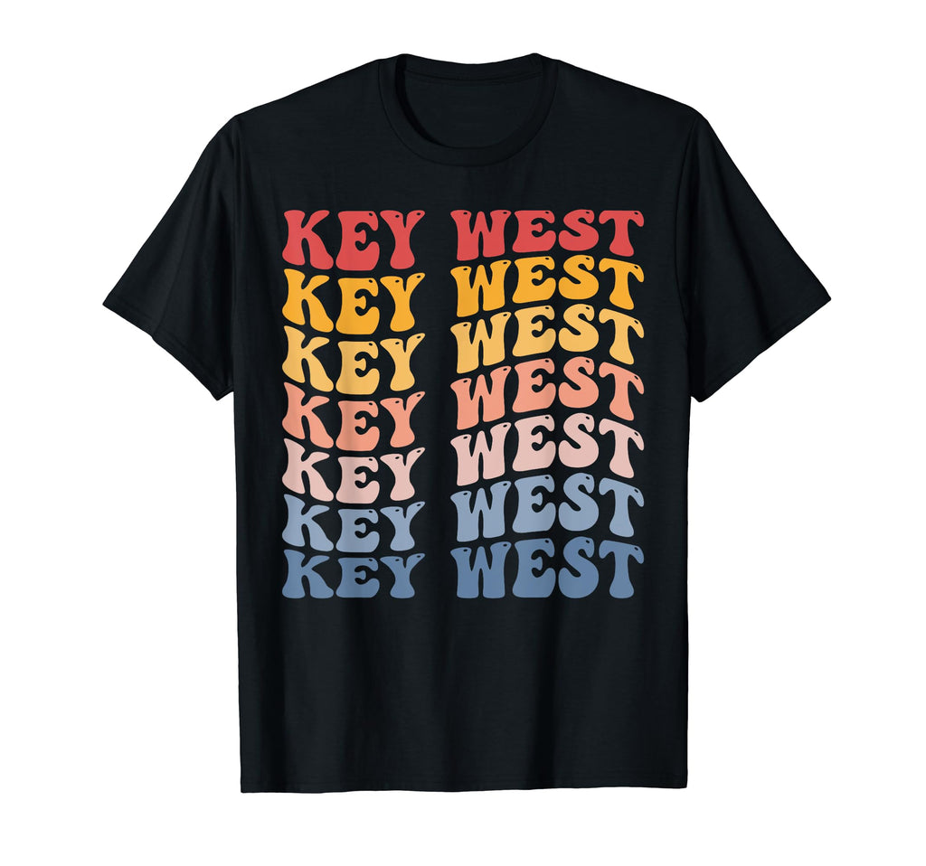 Key West City Groovy T-Shirt - Casual Everyday Wear for Adults - T-Shirt, Sweatshirt, Hoodie
