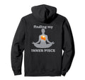 Finding My Inner Peace Yoga Pumpkin Hoodie - Streetwear Style for Adults - T-Shirt, Sweatshirt, Hoodie