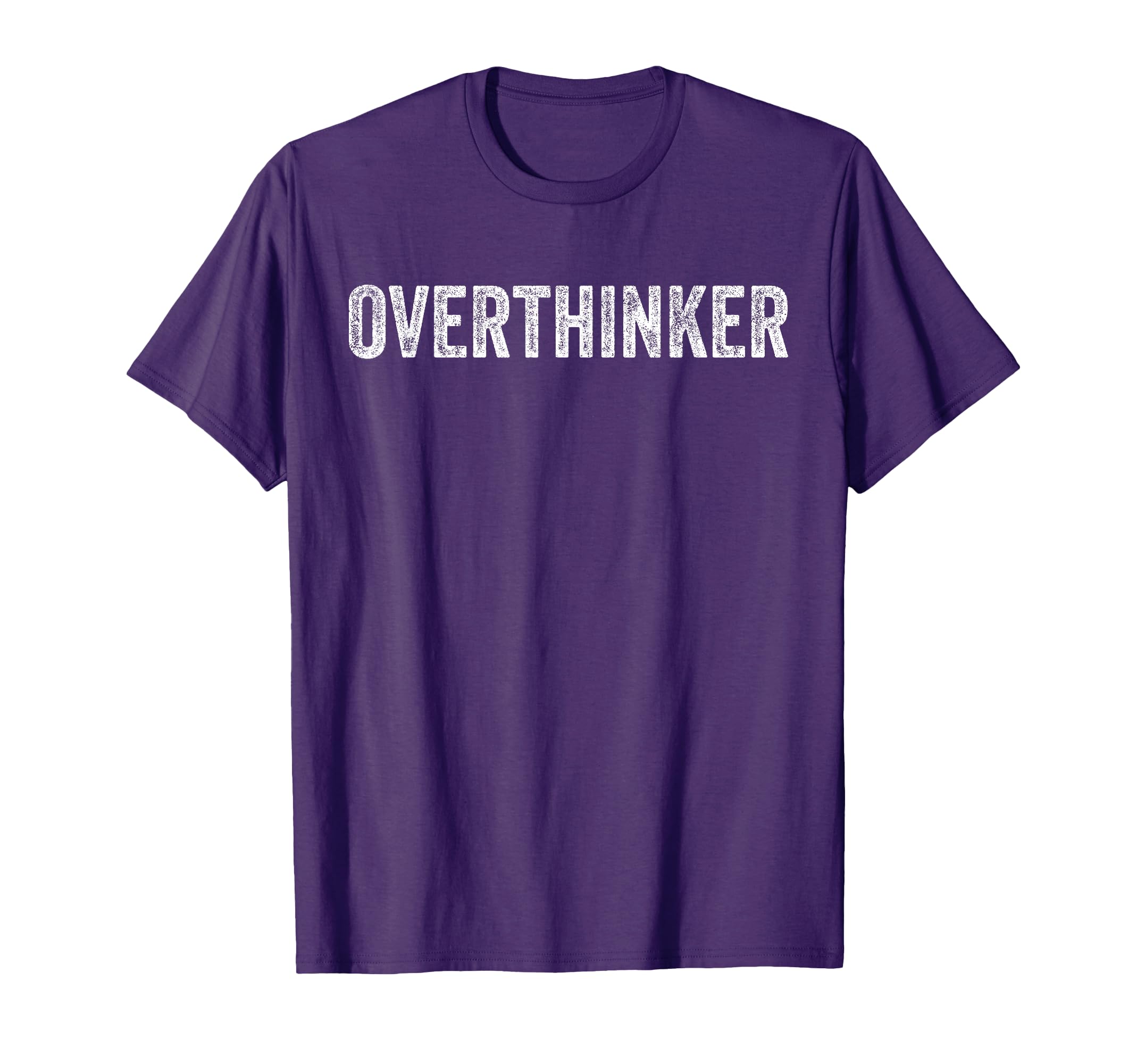 Overthinking Tees Overthinker Black T-Shirt - Minimalist Print for Adults - T-Shirt, Sweatshirt, Hoodie