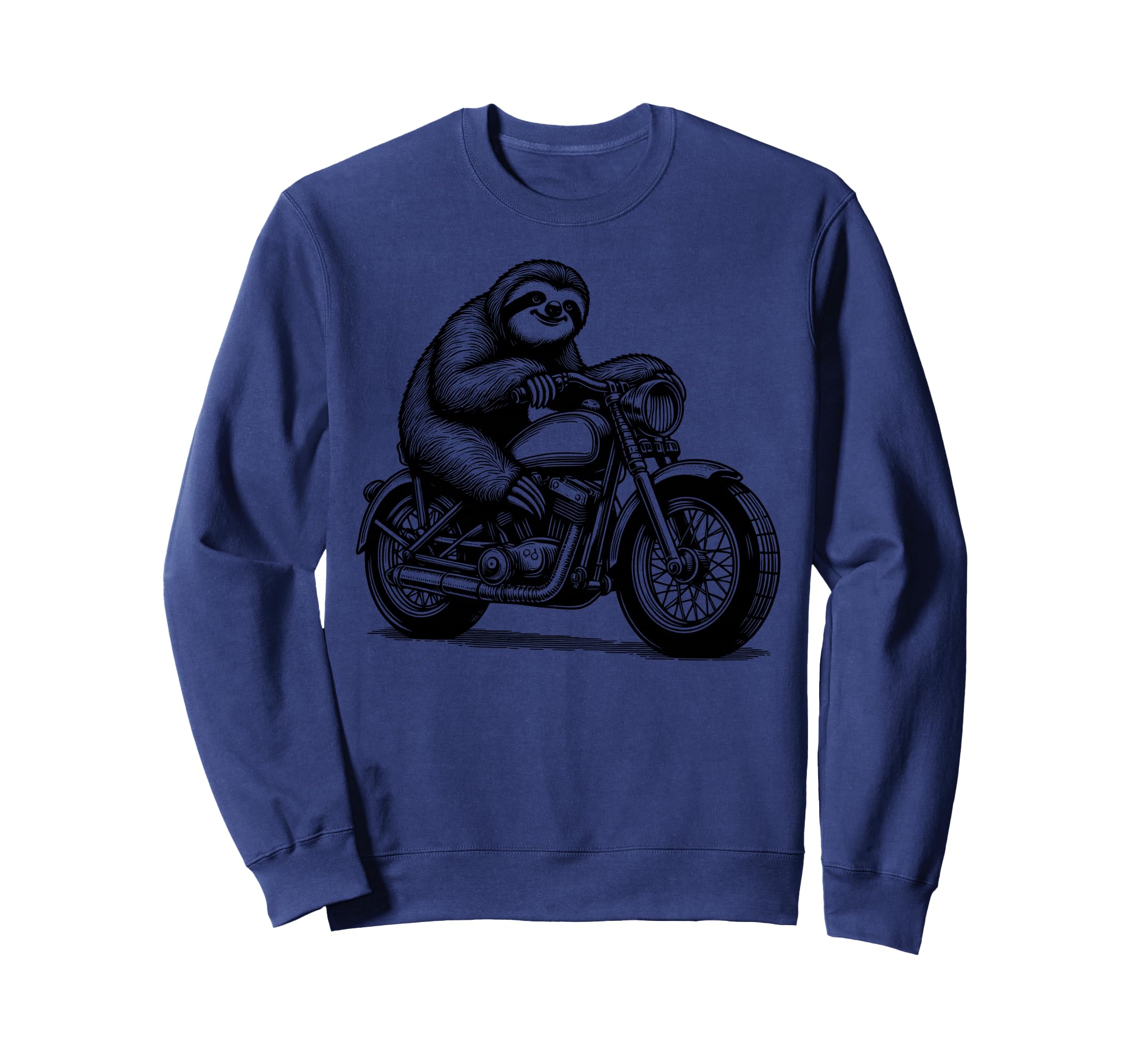 Sloth Riding Motorcycle Sweatshirt - Trendy Graphic Men Women - T-Shirt, Sweatshirt, Hoodie