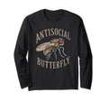 Antisocial Butterfly Goth Housefly T-Shirt - Novelty Apparel Men Women - T-Shirt, Sweatshirt, Hoodie