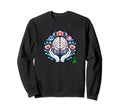 May We Wear Green Ribbon Mental Health Sweatshirt - Graphic Print Unisex - T-Shirt, Sweatshirt, Hoodie