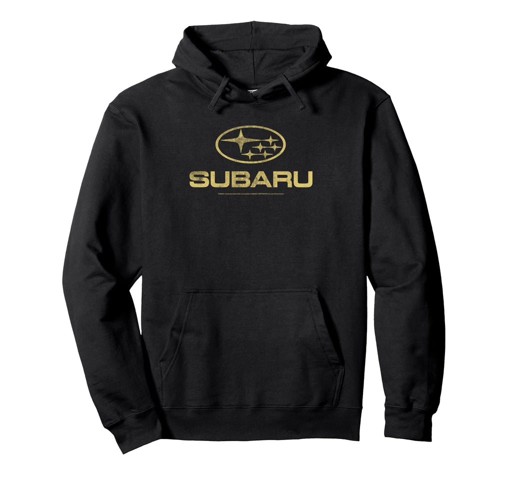Subaru Distressed Star Logo Yellow Car Hoodie - Trendy Graphic Men Women - T-Shirt, Sweatshirt, Hoodie