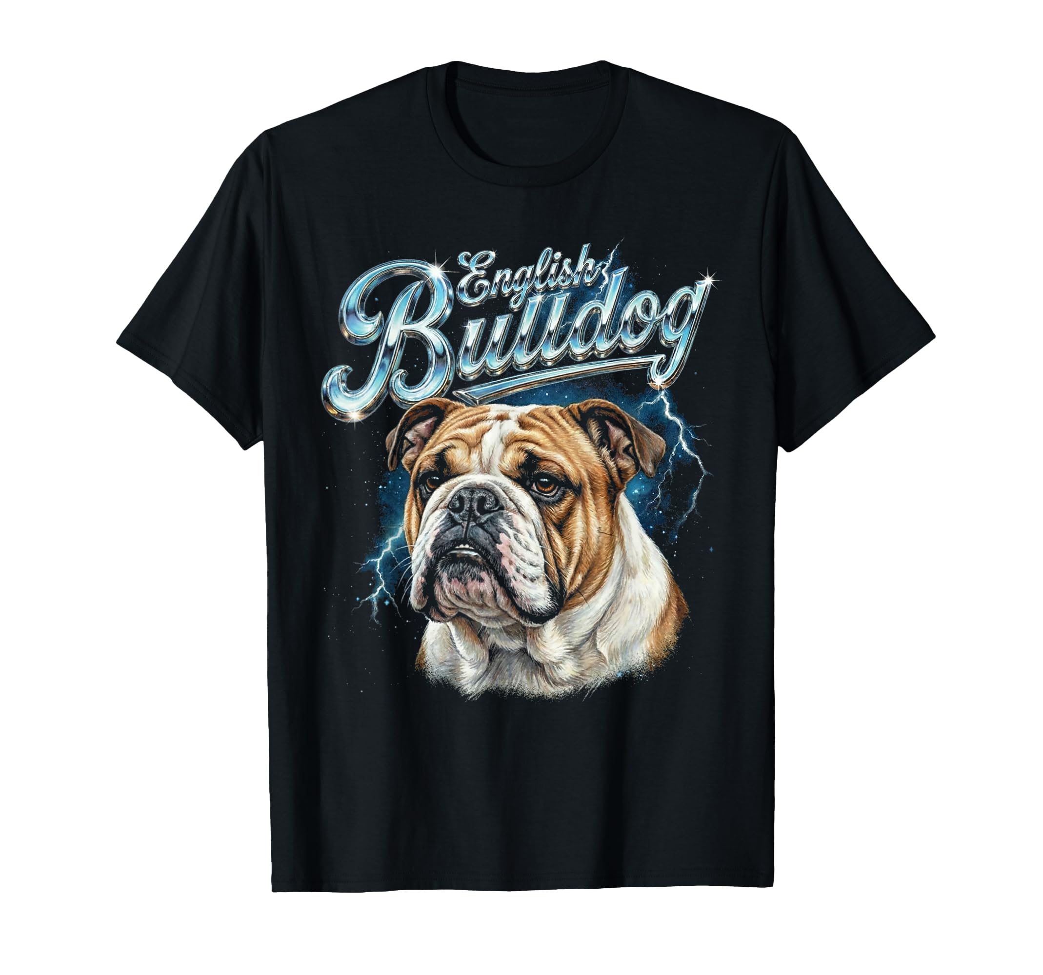 English Bulldog 90S Dog Lover 80S Bulldog T-Shirt - Graphic Print Unisex - T-Shirt, Sweatshirt, Hoodie