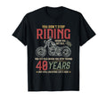 Dont Stop Riding 40 Year Old 40 T-Shirt - Minimalist Print Men Women - T-Shirt, Sweatshirt, Hoodie