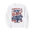 Atlantic City Nj Hotrod Car Motorcycle Sweatshirt - Novelty Apparel Unisex - T-Shirt, Sweatshirt, Hoodie