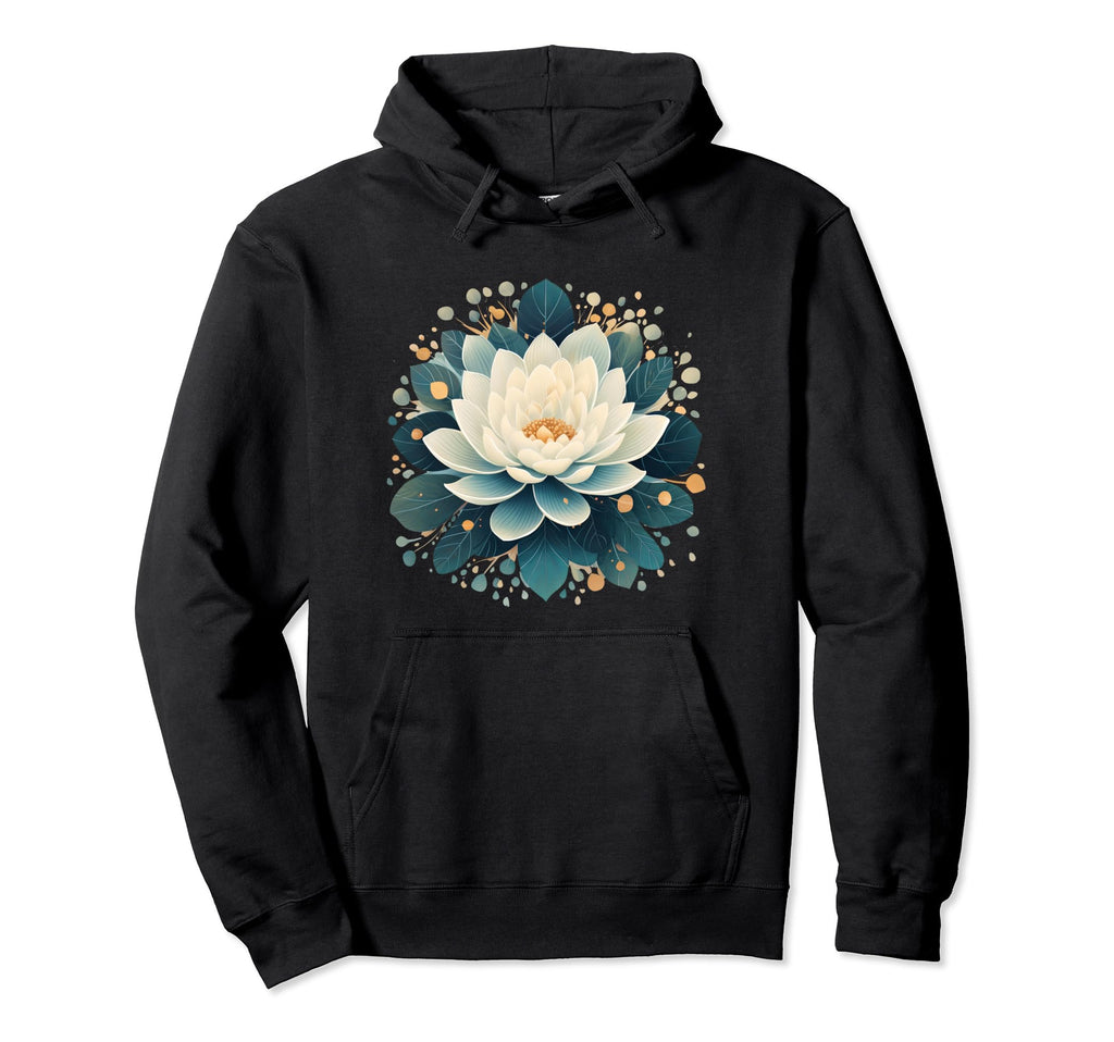 Lotus Flower Symbol Purity And Hoodie - Casual Everyday Wear Men Women - T-Shirt, Sweatshirt, Hoodie